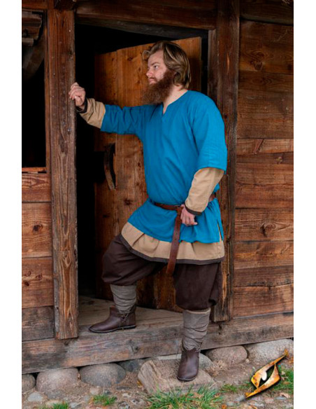 Camicia di cotone medievale Jolner...