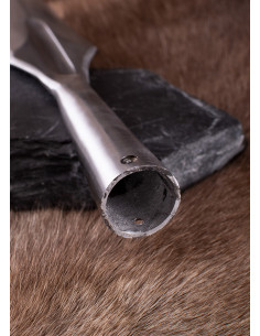 Punta di lancia medievale lunga con scanalature,... 2