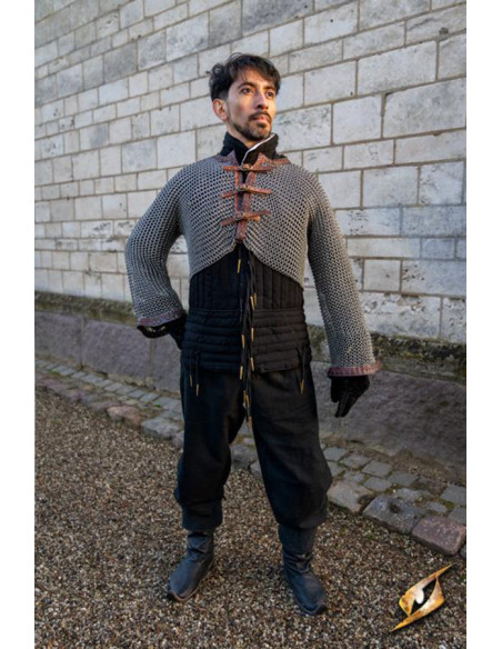 Maniche in cotta di maglia color...