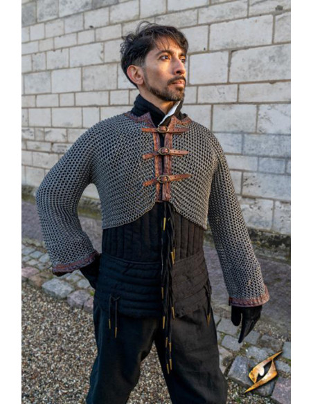 Maniche in cotta di maglia color...