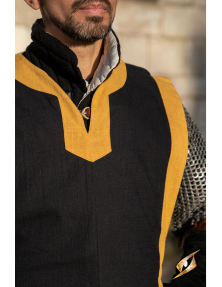 Tabardo medievale Clemente bicolore,...