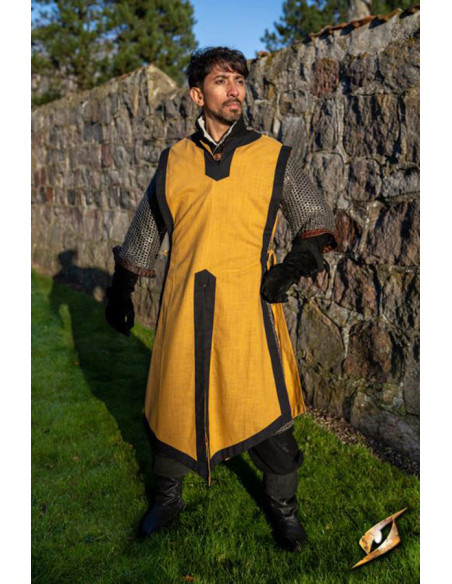 Tabardo medievale Clemente bicolore,...