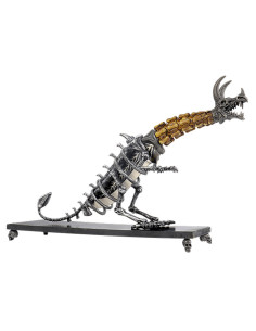 Fantastico coltello Dragon, con base