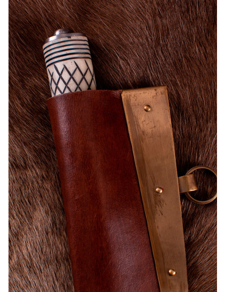 Pugnale Viking Seax con manico in osso