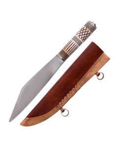 Pugnale Viking Seax con manico in osso