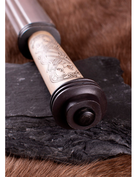 Lungo mare vichingo con elsa in osso,...