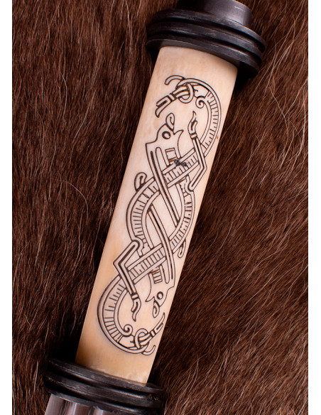 Lungo mare vichingo con elsa in osso,...