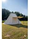 Tenda medievale per intrepidi guerrieri, 5 x 7 mt.