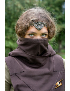 Abito medievale donna Rebel Adelina in marrone scuro 2