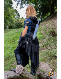 Abito medievale donna Rebel Adelina in nero 2