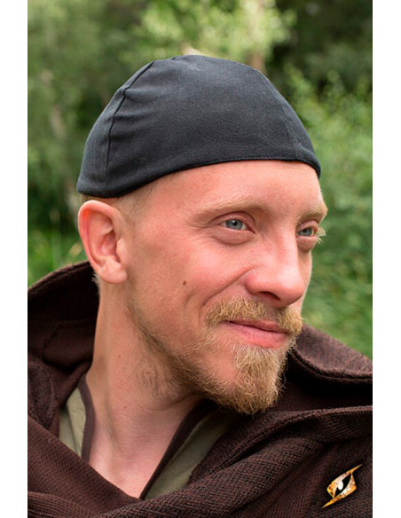 Berretto medievale Baldur di colore nero