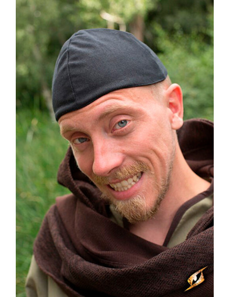 Berretto medievale Baldur di colore nero