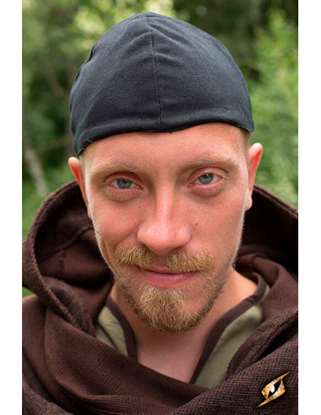 Berretto medievale Baldur di colore nero