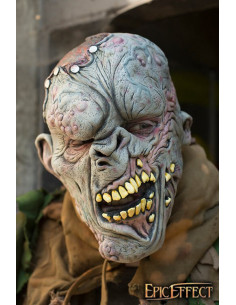 Maschera mostro mutante in pelle grigia morta