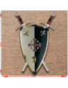 Panoplia 2 Spade + Scudo Cavalieri di Gerusalemme