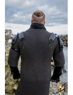 Set di spalline da boscaiolo in pelle nera 2