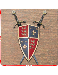 Panoplia del Principe Nero con il suo Scudo e due spade...