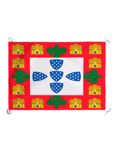 Stendardo-bandiera medievale portoghese del XIV-XV secolo...