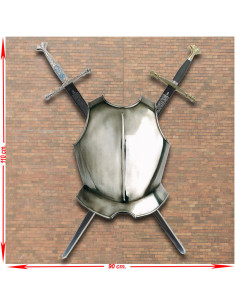 Panoplia di Carlos V di Germania con pettorale e spade in...