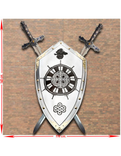 Panoplia di Re Artù con Scudo Cavalieri della Tavola...