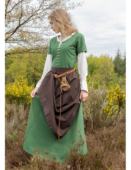 Abito medievale Ava con maniche corte