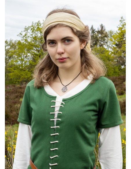 Abito medievale Ava con maniche corte