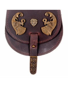 Marsupio in pelle Viking Haakon il Buono (16x13 cm.) 2