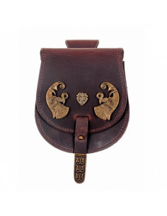 Marsupio in pelle Viking Haakon il Buono (16x13 cm.)