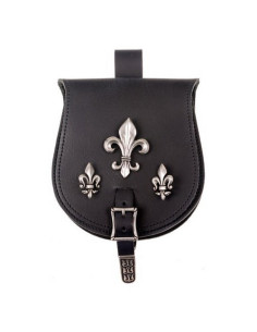 Marsupio medievale fleur de lis (21x15,5 cm.)