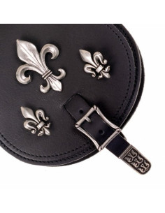 Marsupio medievale fleur de lis (21x15,5 cm.) 2