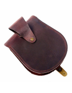 Marsupio medievale con Croce Templare (16x13 cm.) 2