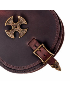 Marsupio medievale con Croce Templare (21x15,5 cm.) 2