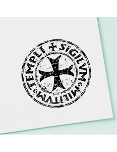 Timbro e tampone a inchiostro dei Cavalieri Templari,... 2