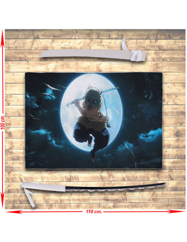 Banner-Bandiera Zoro anime One Piece (70x100 cm.) ⚔️ Negozio