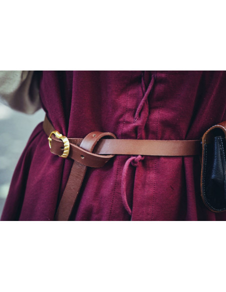 Cintura stretta medievale in pelle,...