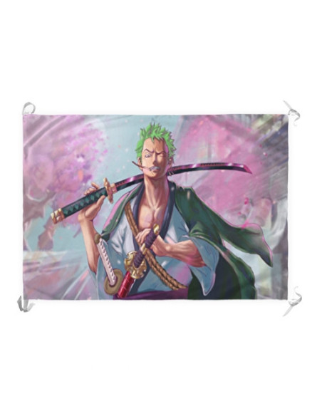 Banner-Bandiera Zoro anime One Piece...