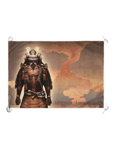 Stendardo-Bandiera Coraggio dell'ultimo Samurai (70x100 cm.)
 Materiale-Raso