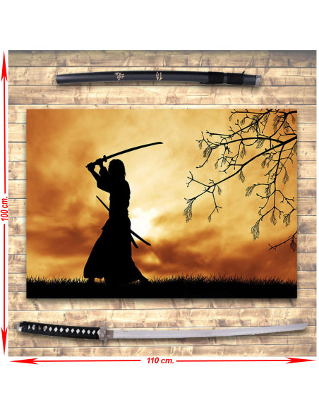 Pacchetto stendardo dell'alba + Katana dello spirito dell'ultimo samurai