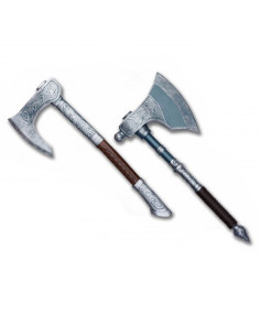 Set di 2 asce vichinghe del Valhalla, resina