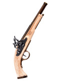 Pistola a pietra focaia inglese, Hadley, colore avorio, anno 1760