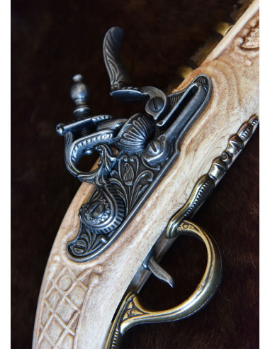 Pistola da duello Espingole finitura avorio, XVIII secolo