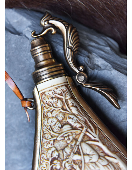 Scatola di polvere d'avorio per armi...