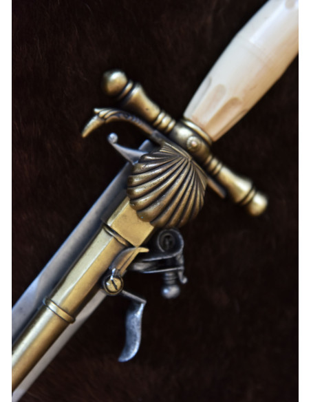 Pistola francese, tipo a pugnale,...