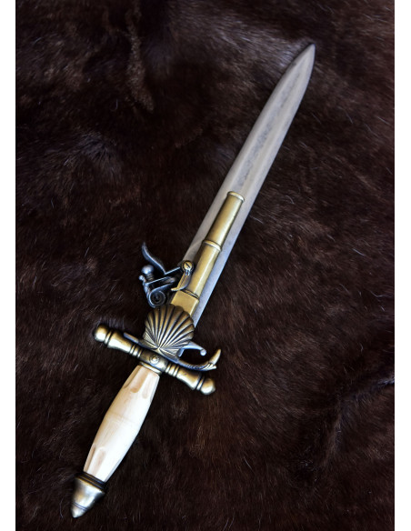 Pistola francese, tipo a pugnale,...