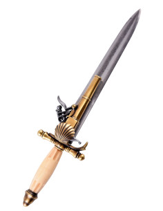 Pistola francese, tipo a pugnale, XVIII secolo