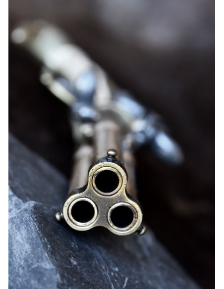 Pistola Augsburg a pietra focaia a 3...