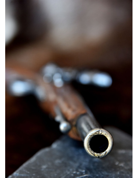 Pistola inglese a pietra focaia,...