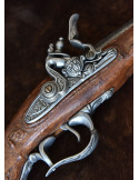 Pistola a pietra focaia tipo Trabuco Dragon, S. XVIII