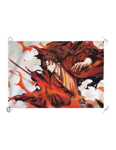 Yoriichi Tsugikuni Demon Banner-Bandiera (70x100 cm.)
 Materiale-Raso