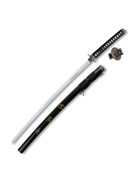 Tole10 katana nera con supporto da...